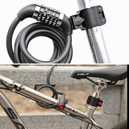 WHEEL UP Antivol vélo/VTT à code câble acier (18 m)