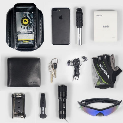 2468Sacoche de cadre avec support téléphone WILDMAN ES6 1L