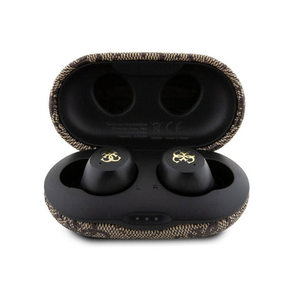 593Cuffie Guess TWS - ENC 4G - con custodia di ricarica - Marrone