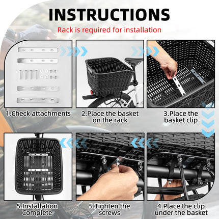 Panier Vélo Arrière ROCKBROS 30L Durable léger