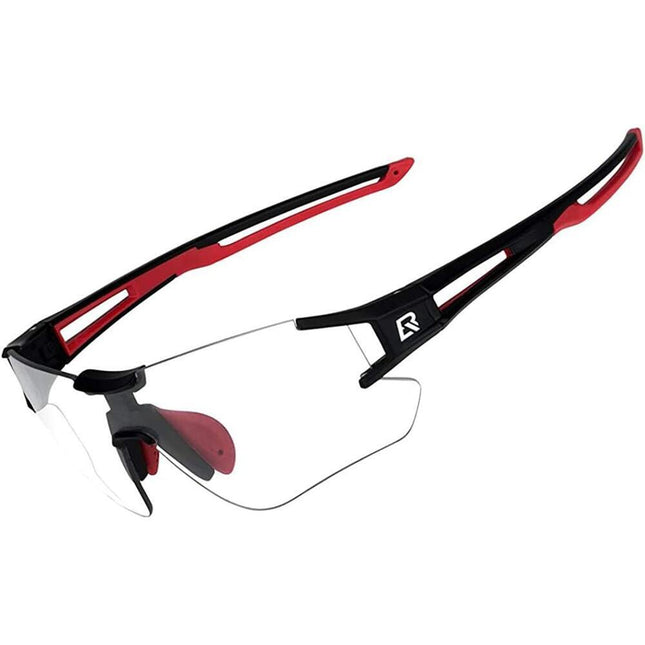 2237 Photochromic UV400 Anti-Glare Glasses - Black and Red