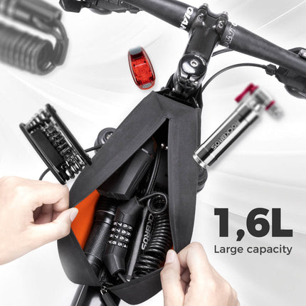 882Sacoche de cadre de vélo 100 % étanche avec fermeture éclair