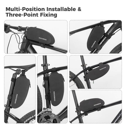 882Sacoche de cadre de vélo 100 % étanche avec fermeture éclair