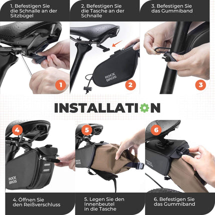 Sacoche de vélo extensible avec poche intérieure - Rockbros 30130058001