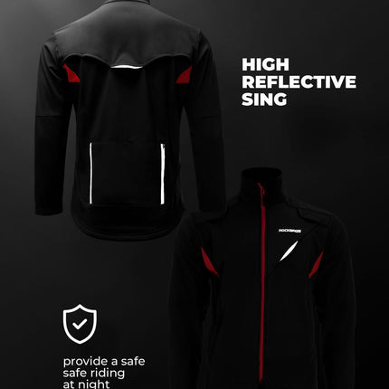 Unisex thermische winterfietsjas