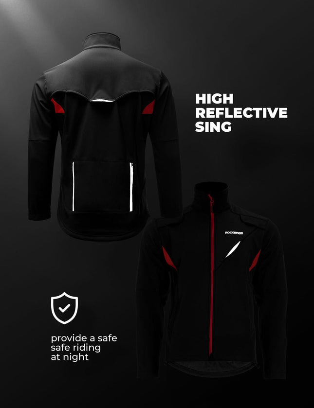 Unisex thermische winterfietsjas