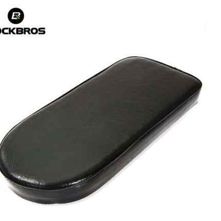 613 Soft Rear Bicycle Seat Cushion in Black PU Leather