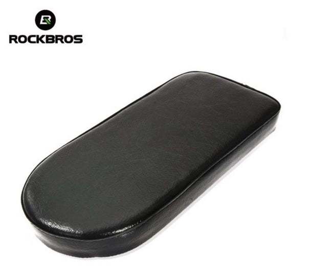 613 Soft Rear Bicycle Seat Cushion in Black PU Leather
