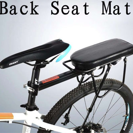 613 Soft Rear Bicycle Seat Cushion in Black PU Leather