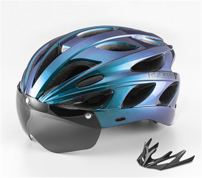 160ROCKBROS Bicycle Helmet with Glasses 57-62cm