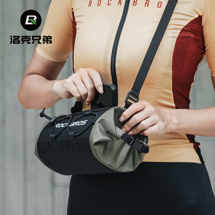 Sacoche de guidon bandoulière et organisateur - Blanc