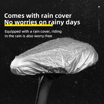 344 Coprisella per Bicicletta in Silicone con Luce Posteriore