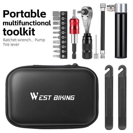 WEST BIKING 4-in-1 dviračių įrankių rinkinys