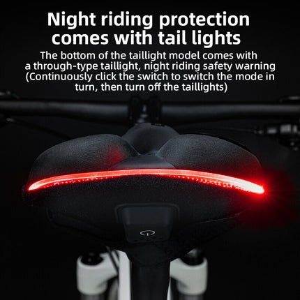 344 Coprisella per Bicicletta in Silicone con Luce Posteriore