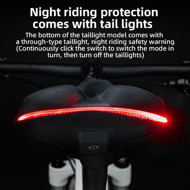 344 Coprisella per Bicicletta in Silicone con Luce Posteriore