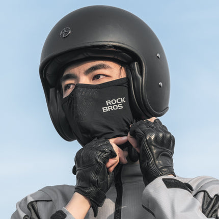 2558Cagoule Demi-Balaclava Thermique Hiver ROCKBROS Noir